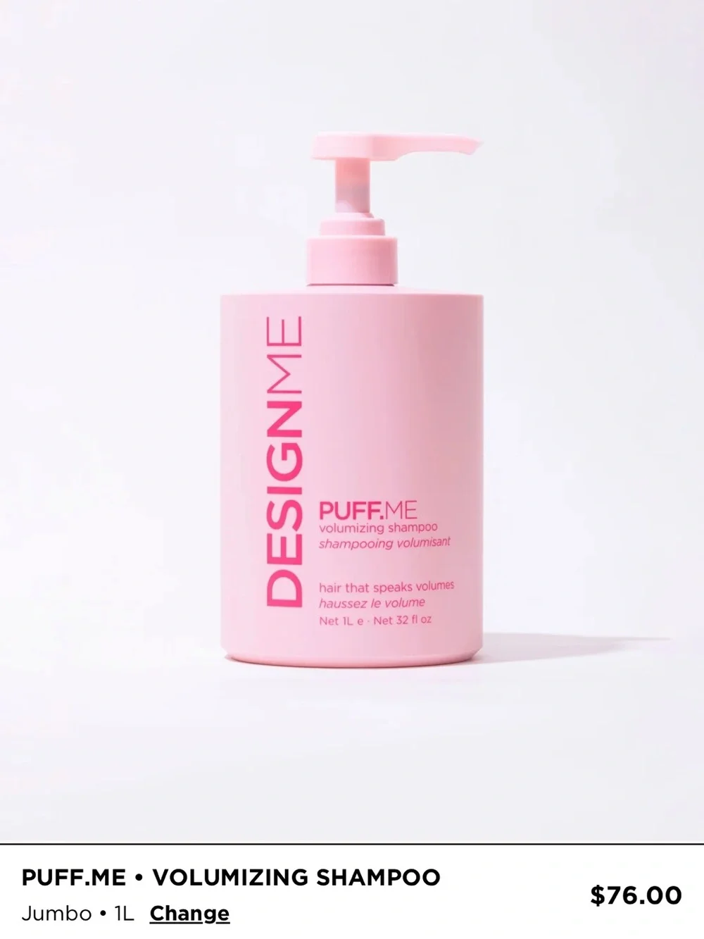 Designme puff.me Volumizing Shampoo